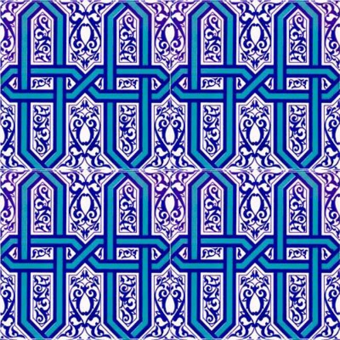 20x20 Kütahya Klasik Cami Hamam Çini QD0015