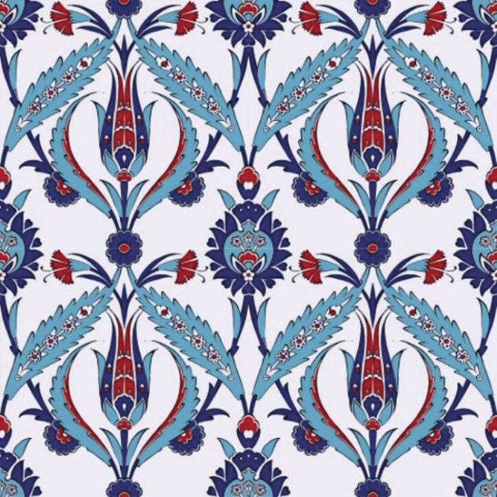 20x20 Kütahya Klasik Cami Hamam Çini QMD009