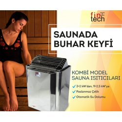 Fintech Sauna Isıtıcı Kombi Model 4,5+2