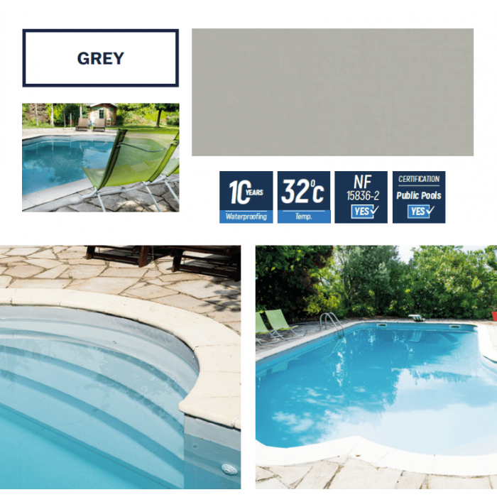 Havuz içi Liner Kaplama Grey
