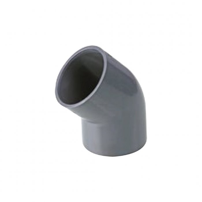 Dirsek 45' U-PVC Yapıştırma Muflu Çap 280mm