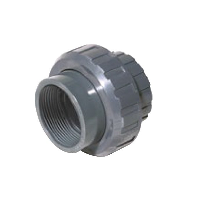 U-PVC Yapıştırma Muflu Rakor Tek Taraflı İçten Dişli Çap 50mm