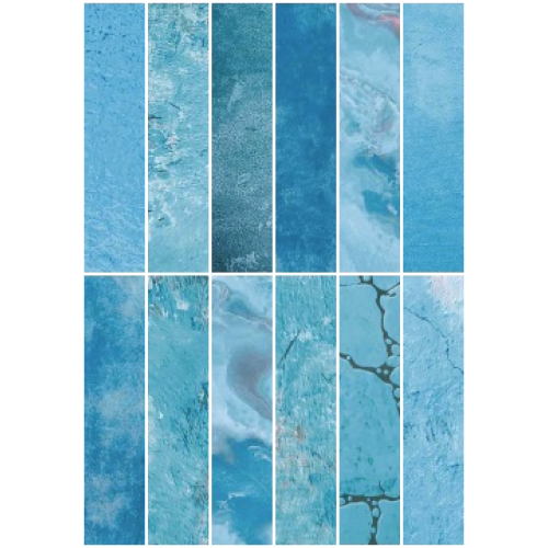 11x33cm Blue Bead VG-1133 Serapool Porselen Karo