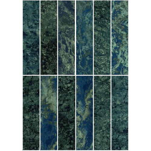 11x33cm Verde Quatemala VG-1133 Serapool Porselen Karo