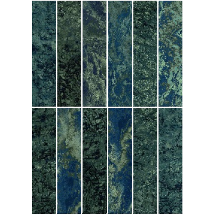 11x33cm Verde Quatemala VG-1133 Serapool Porselen Karo