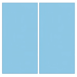 12,5x25cm MDP-80121-3 Light Blue Serapool Porselen Karo