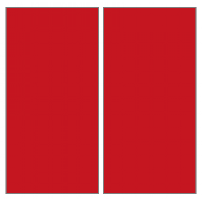 12,5x25cm MDP-80125 Red Porselen Karo