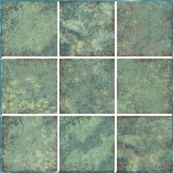 15x15cm Relaks Seri Verde Tropical Mix Serapool Porselen Karo