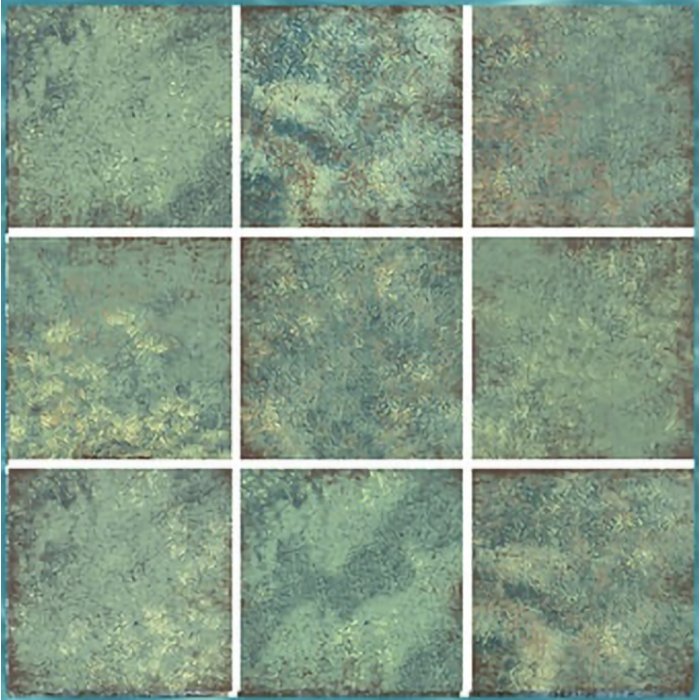 15x15cm Relaks Seri Verde Tropical Mix Serapool Porselen Karo