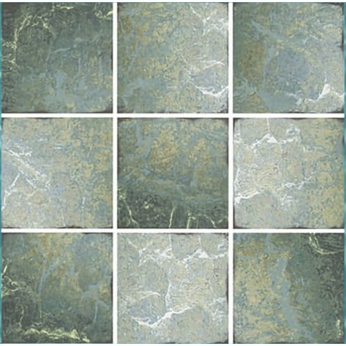 15x15cm Relaks Seri Serenity Green Mix Serapool Porselen Karo