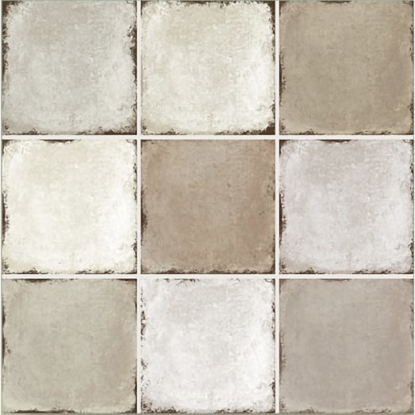 15x15cm Relaks Seri Mocha Beige Mix Serapool Porselen Karo