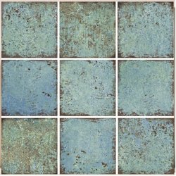 15x15cm Relaks Seri Green Wave Mix Serapool Porselen Karo