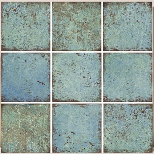 15x15cm Relaks Seri Green Wave Mix Serapool Porselen Karo