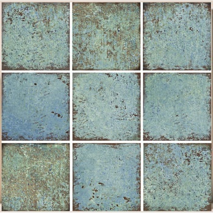 15x15cm Relaks Seri Green Wave Mix Serapool Porselen Karo