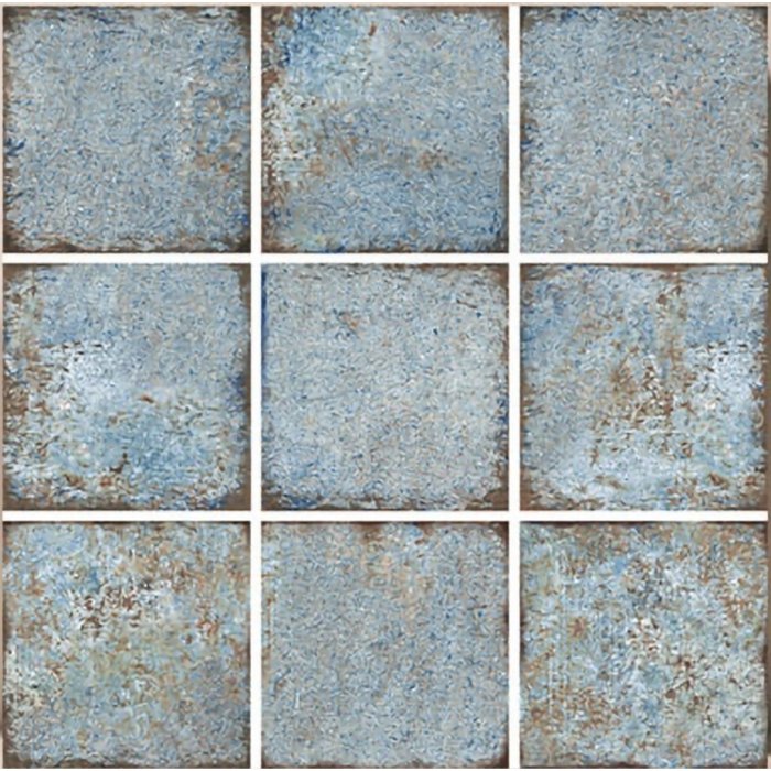 15x15cm Relaks Seri Blue Wave Mix Serapool Porselen Karo