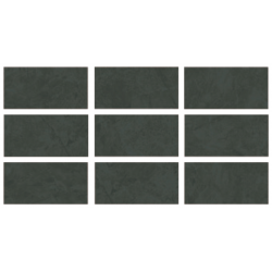 33x66cm Greentech Relax Amazing Black 9 face Serapool Porselen Karo