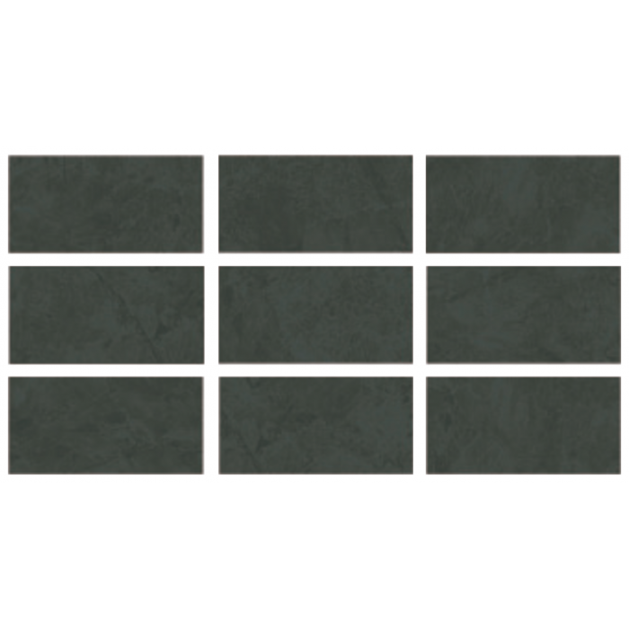 33x66cm Greentech Relax Amazing Black 9 face Serapool Porselen Karo
