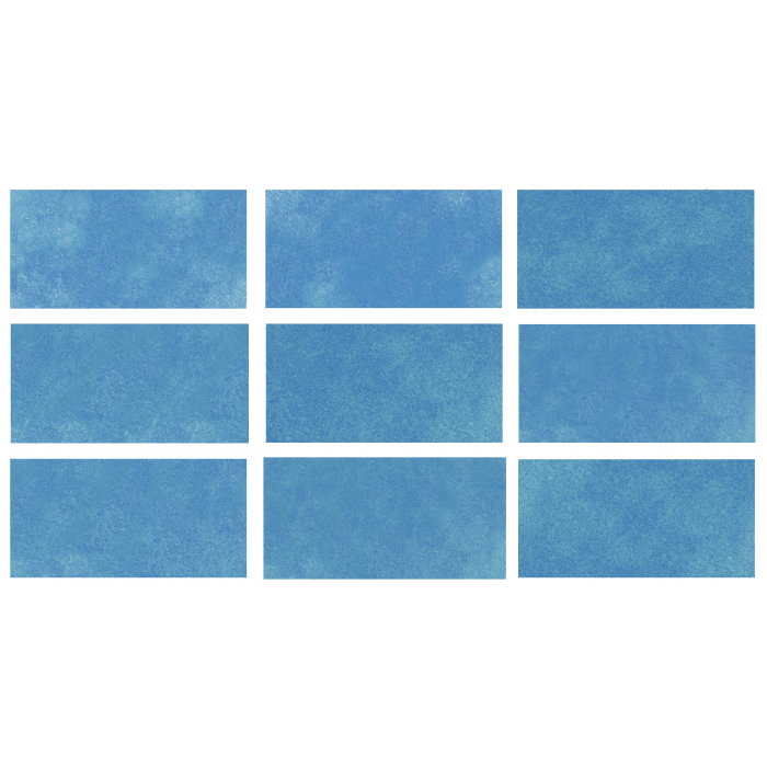 33x66cm Greentech Relax Blue 9 face Serapool Porselen Karo