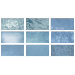 33x66cm Greentech Relax Blue Mix 9 face Serapool Porselen Karo