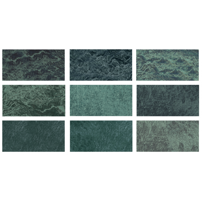 33x66cm Greentech Relax Oasis Green 9 face Serapool Porselen Karo