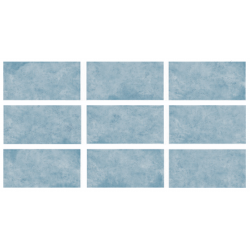 33x66cm Greentech Relax Pastel Blue Mix 9 face Serapool Porselen Karo