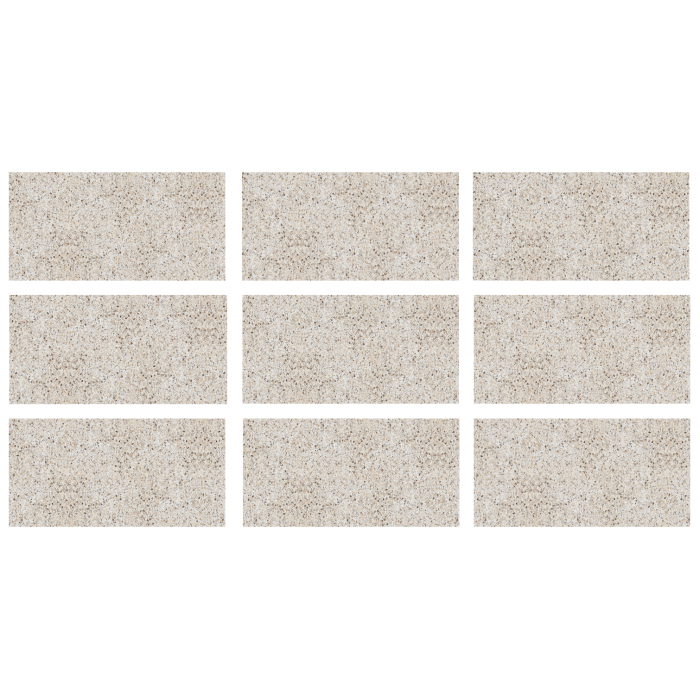 33x66cm Greentech Relax Peeble sand beige 9 face Serapool Porselen Karo