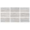 33x66cm Greentech Silver Traverten Mix 9 face Serapool Porselen Karo