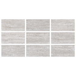 33x66cm Greentech Silver Traverten