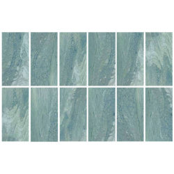 Vetro 30x60cm Aqua Green Porselen Karo Mix 9 face