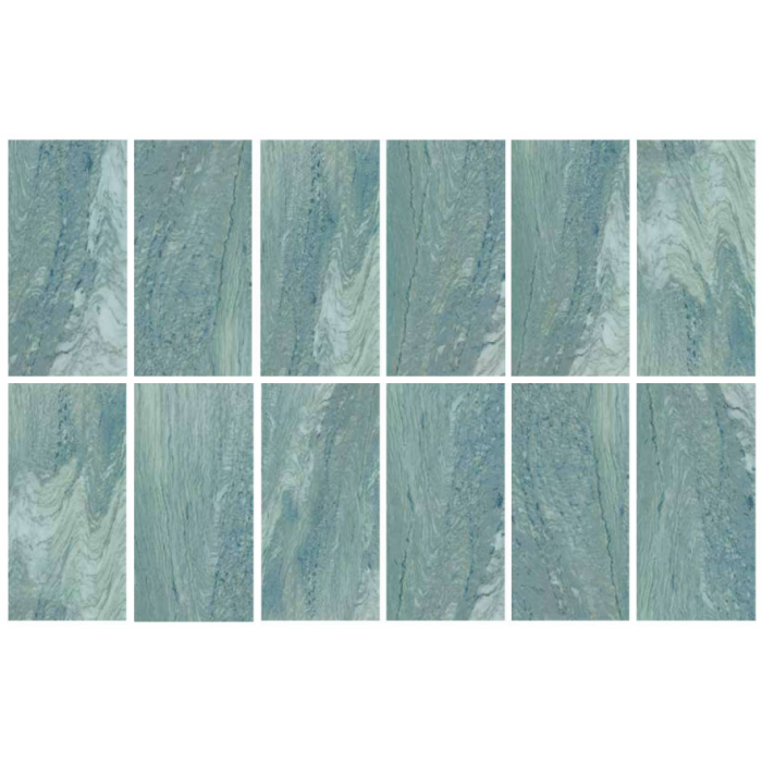 Vetro 30x60cm Aqua Green Porselen Karo Mix 9 face