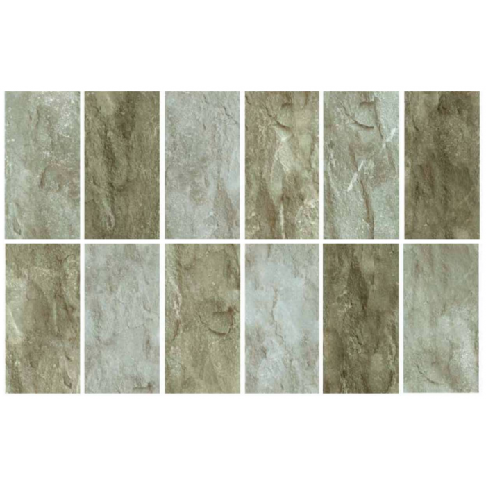 Vetro 30x60cm Slate Porselen Karo Mix 9 face