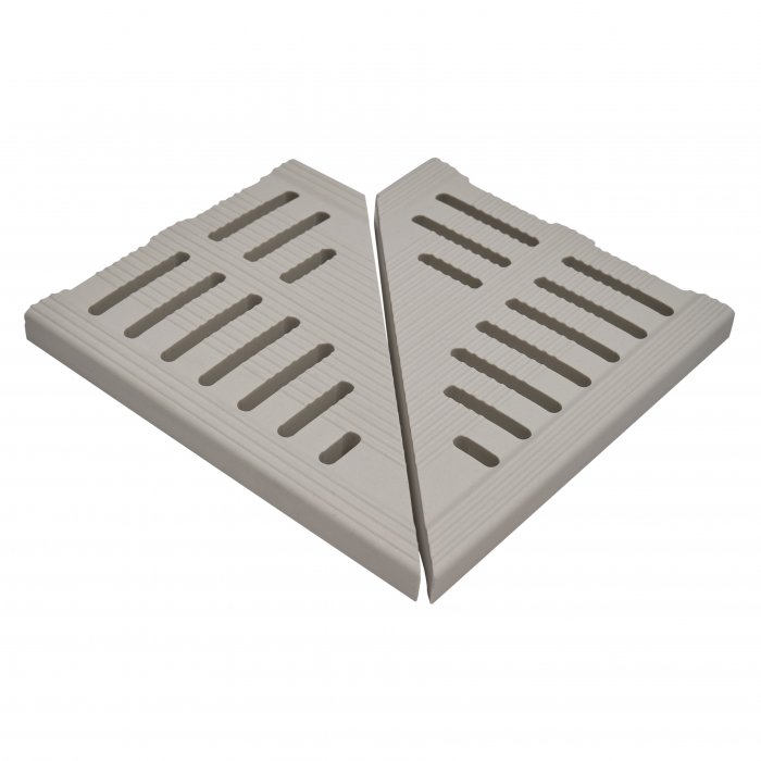 Havuz Kenar Porselen Izgara köşesi 20cm MDP-G20-90' Sırsız