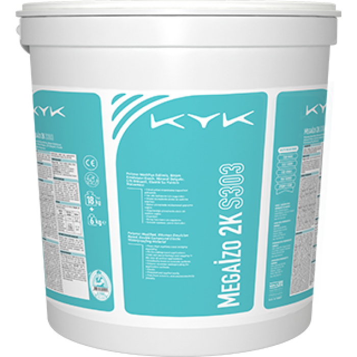 KYK Megaİzo 2K S303 Siyah 18Kg sıvı + 6Kg Toz